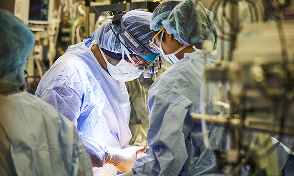 Cardiac surgeon Dr. Jasser performs an operation at the Mass General Heart Center Cardiac surgeon Dr. Jasser performs an operation at the Mass General Heart Center